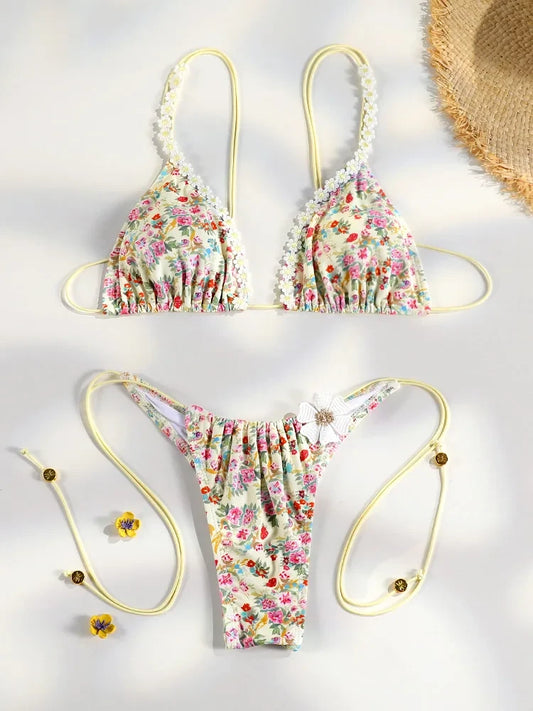 Floral Print Bikini Set